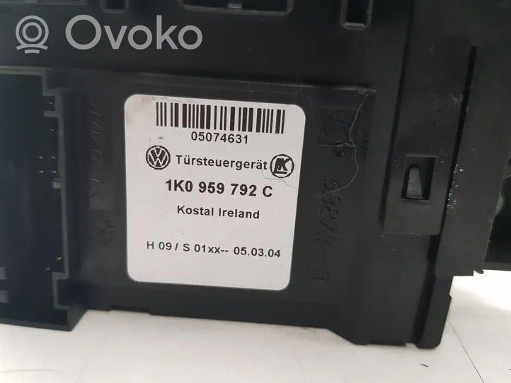 Volkswagen Touran I Etuoven ikkunan nostomoottori 1T0959702