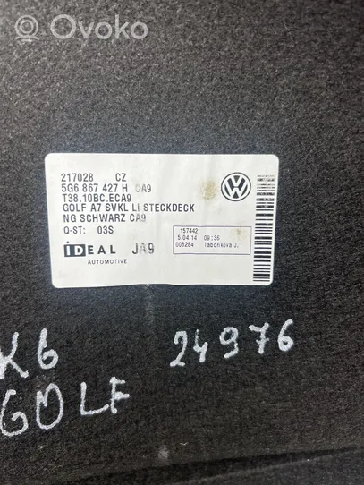 Volkswagen Golf VII Apatinis, bagažinės šono, apdailos skydas 5G6867427H