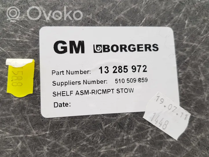 Opel Meriva B Tappeto di rivestimento del fondo del bagagliaio/baule 13285972