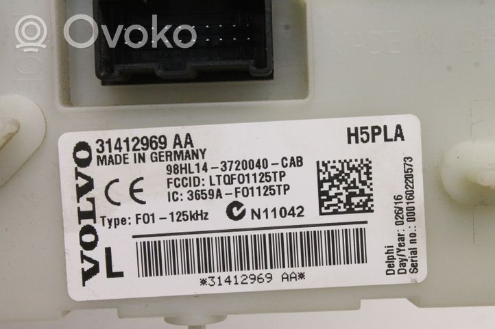 Volvo V60 Komputer / Sterownik ECU i komplet kluczy MB2797009612