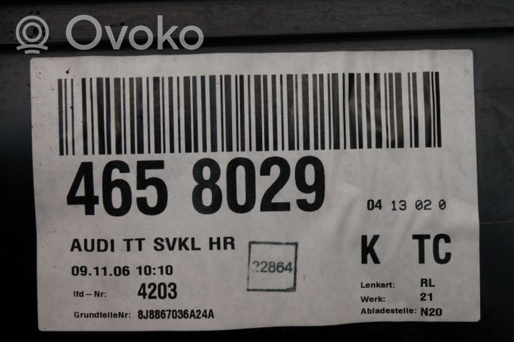 Audi TT TTS Mk2 Kita salono detalė 8J8867036A