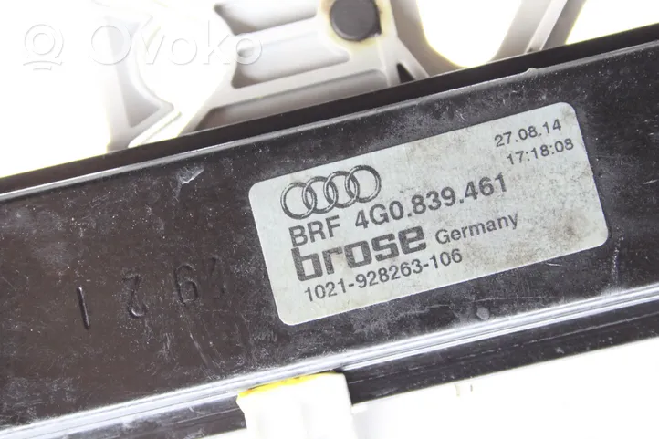 Audi A6 S6 C7 4G Mécanisme lève-vitre de porte arrière avec moteur 4G0839461