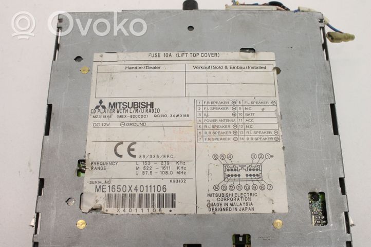 Mitsubishi Pajero Panel / Radioodtwarzacz CD/DVD/GPS MZ311845
