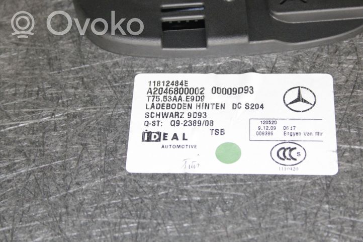 Mercedes-Benz C W204 Tavaratilan kaukalon tekstiilikansi A2046800002