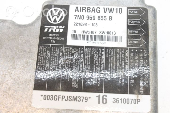 Volkswagen Sharan Centralina/modulo airbag 7N0959655B