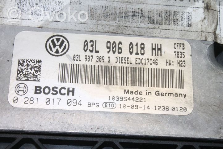 Volkswagen Sharan Блок управления двигателя 03L906018HH