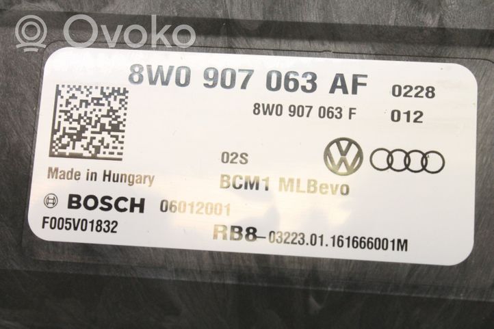 Audi A4 S4 B9 Korin keskiosan ohjainlaite 8W0907063AF