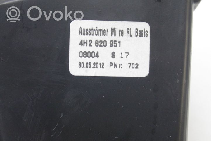 Audi A8 S8 D4 4H Garniture, panneau de grille d'aération 4H2820952A