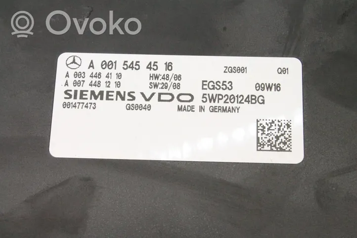 Mercedes-Benz CLC CL203 Sterownik / Moduł skrzyni biegów A0015454516