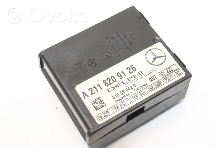 Mercedes-Benz CLC CL203 Alarm control unit/module A2118209126