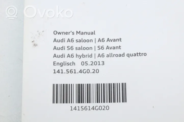 Audi A6 C7 Vartotojo instrukcija 