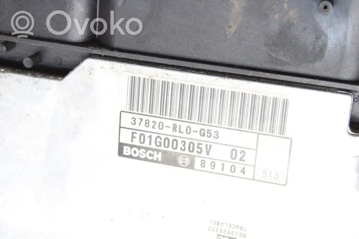 Honda Accord Komputer / Sterownik ECU i komplet kluczy 37820RL0G53