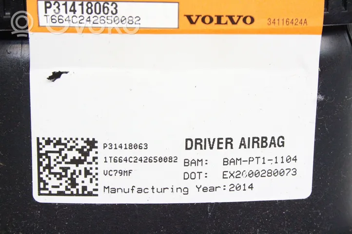 Volvo V60 Airbag de volant 31418063
