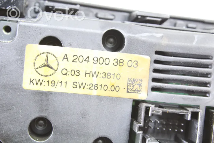 Mercedes-Benz C W204 Sisätuulettimen ohjauskytkin A2049003803