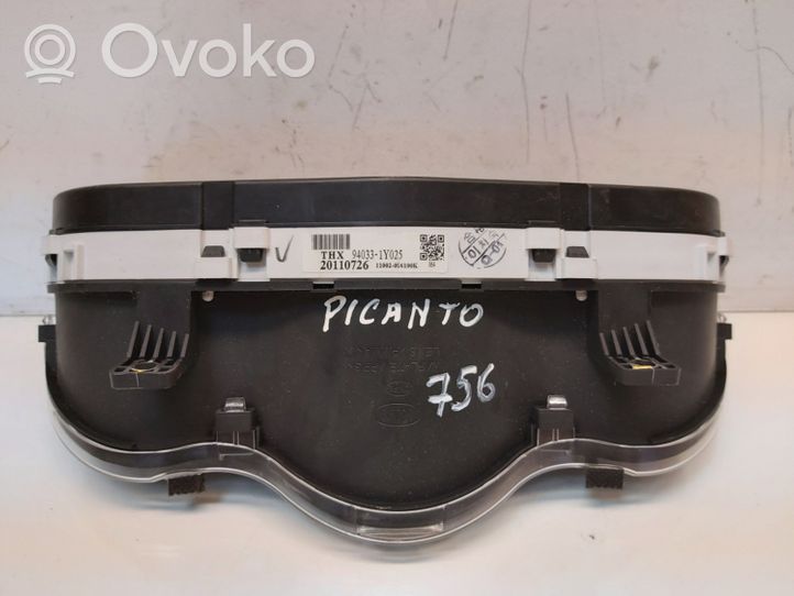 KIA Picanto Speedometer (instrument cluster) 940331Y025