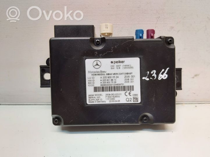 Mercedes-Benz B W246 W242 Telefono valdymo blokas A2059000524