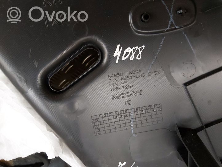 Nissan Juke I F15 Muu vararenkaan verhoilun elementti 849501KB0A