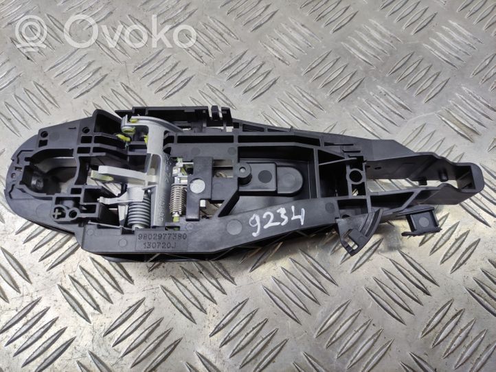 Opel Crossland X Support extérieur, poignée de porte arrière 9802977380