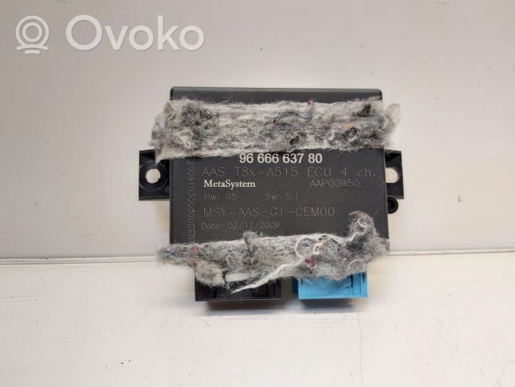 Citroen DS3 Pysäköintitutkan (PCD) ohjainlaite/moduuli 9666663780