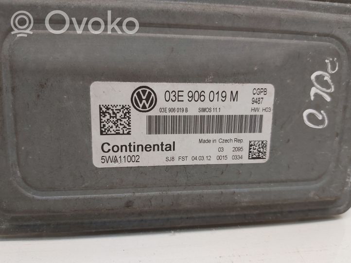 Volkswagen Polo V 6R Variklio valdymo blokas 03E906019M