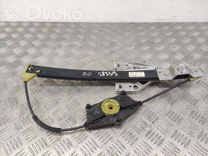 Audi A4 S4 B8 8K Mechanizm podnoszenia szyby tylnej bez silnika 8K0839462