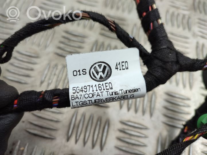 Volkswagen Golf VII Faisceau de câblage de porte avant 5G4971161EQ