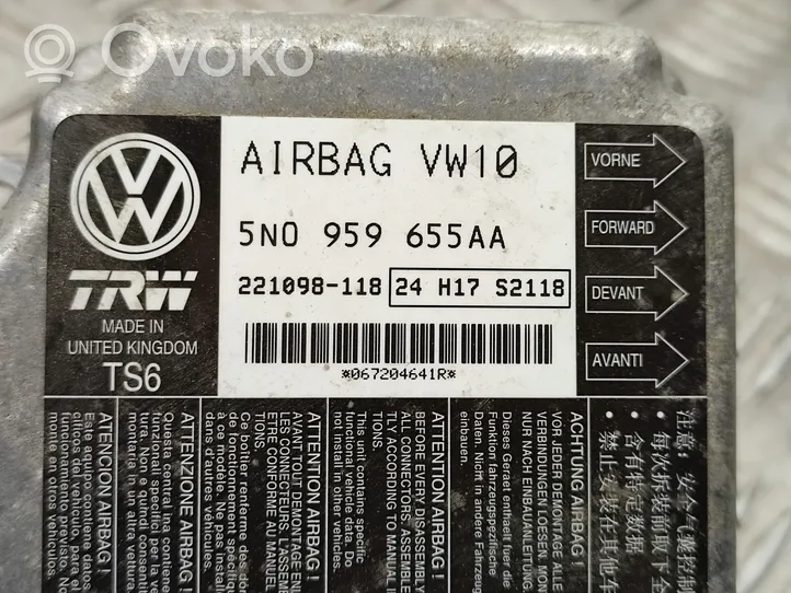 Volkswagen Tiguan Airbag control unit/module 5N0959655AA