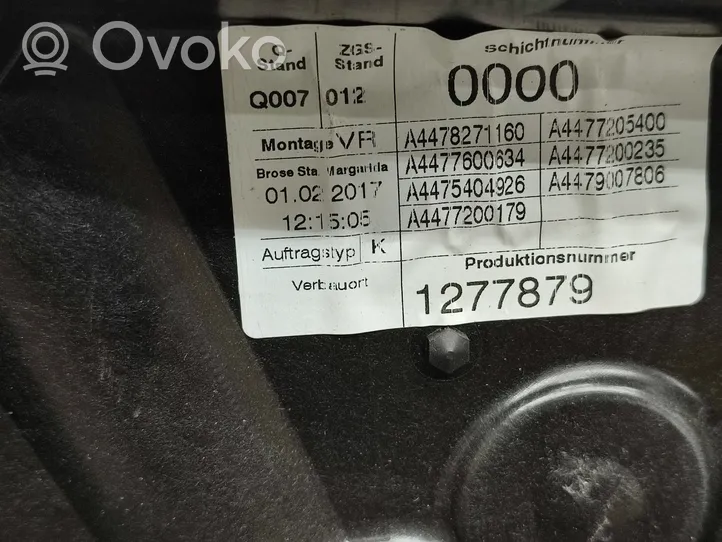 Mercedes-Benz Vito Viano W447 Priekinis el. lango pakėlimo mechanizmas be varikliuko A4478271160