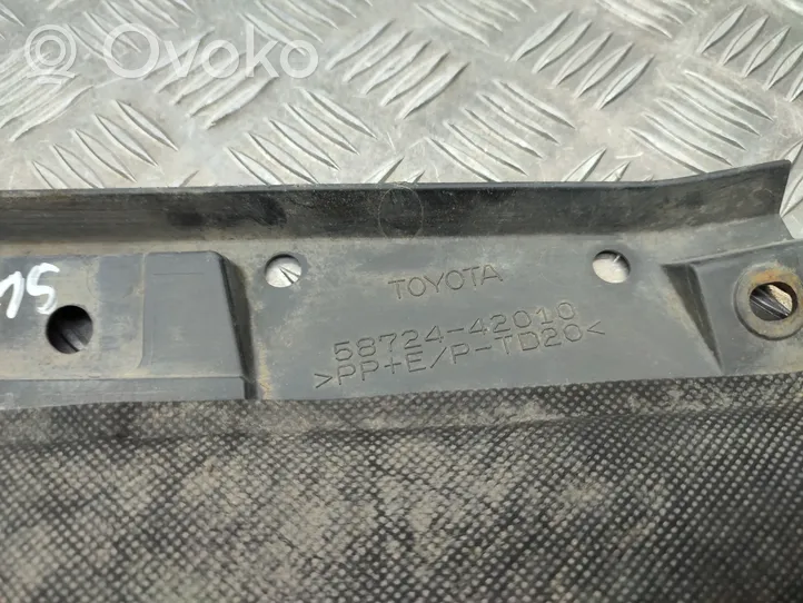Toyota RAV 4 (XA40) Copertura/vassoio paraurti sottoscocca posteriore 5872442010