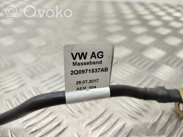 Volkswagen Taigo Câble négatif masse batterie 2Q0971537AB