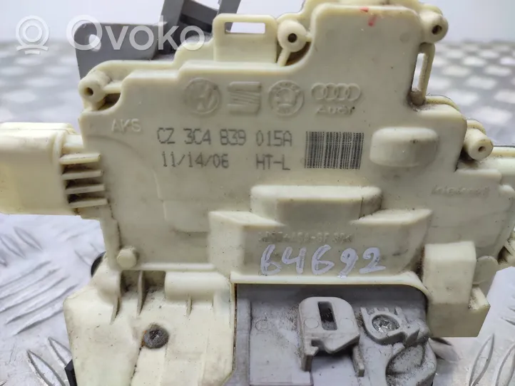 Volkswagen PASSAT B6 Rear door lock 3C4839015A