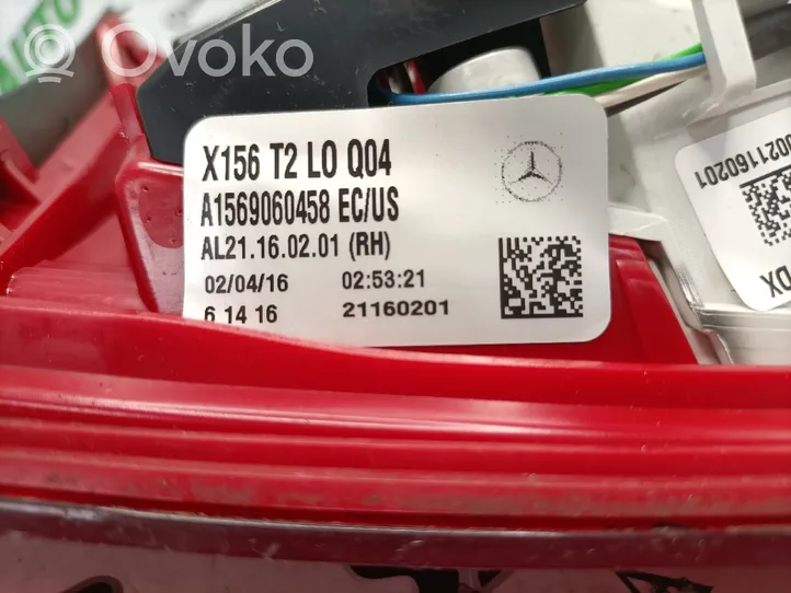 Mercedes-Benz GLA W156 Takaluukun takavalot 