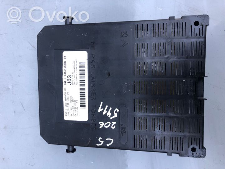 Citroen C5 Comfort/convenience module 9651196880