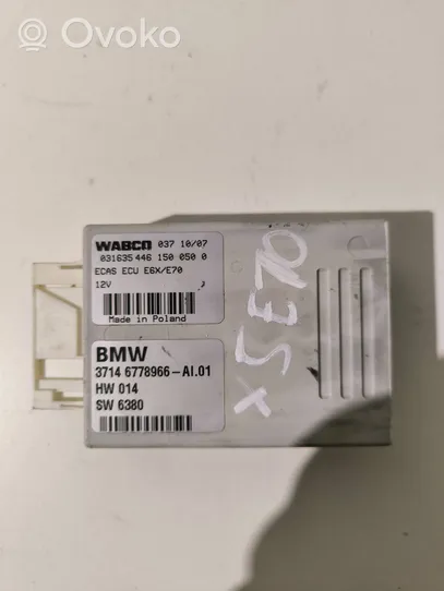 BMW X5 E70 Sterownik / Moduł tylnego zawieszenia pneumatycznego 6778966