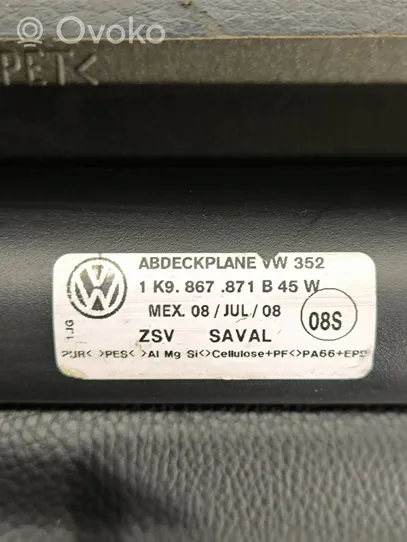 Volkswagen Golf V Plage arrière couvre-bagages 1K9867871B
