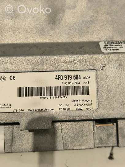 Audi A6 S6 C6 4F Monitori/näyttö/pieni näyttö 4F0919604