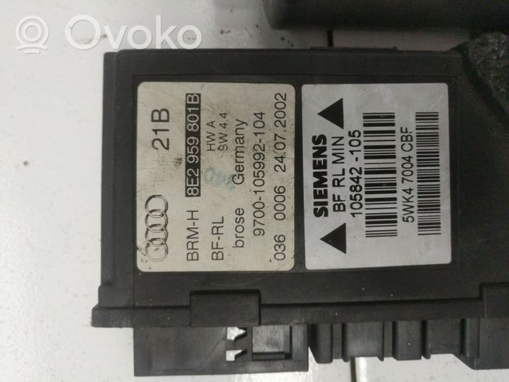 Audi A4 S4 B6 8E 8H Priekinis varikliukas langų pakėlėjo 0130821764