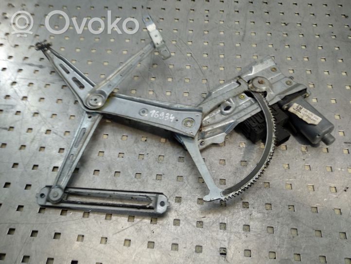 Opel Zafira A Front door window regulator with motor 90579356