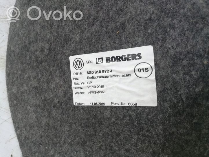 Volkswagen Golf VII Takapyörän sisälokasuojat 