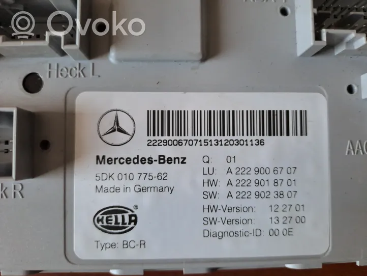 Mercedes-Benz S W222 Moduł / Sterownik komfortu A2229006707