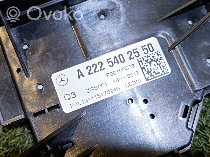 Mercedes-Benz S W222 Ramka / Moduł bezpieczników A2225402550