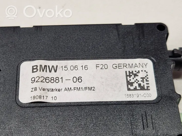 BMW 1 F20 F21 Filtre antenne aérienne 9226881