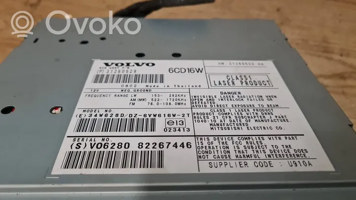 Volvo S40 Panel / Radioodtwarzacz CD/DVD/GPS 31260529