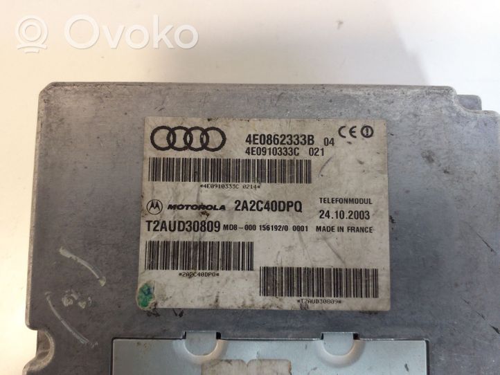 Audi A8 S8 D3 4E Tālruņa vadības bloks 4E0862333B