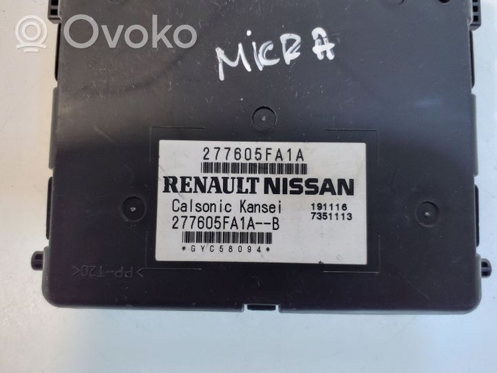 Nissan Micra K14 Muut ohjainlaitteet/moduulit 277605FA1A