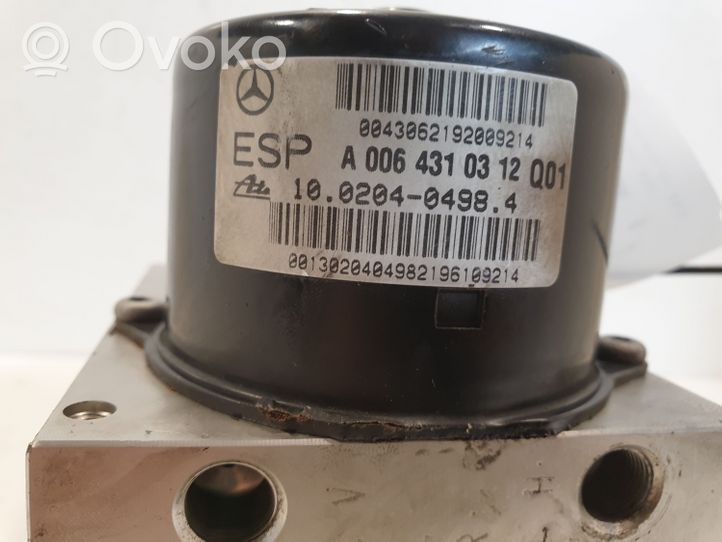 Mercedes-Benz C W203 Pompe ABS A0365454032