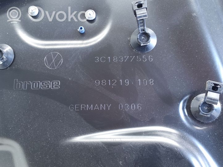 Volkswagen PASSAT B6 Etuikkunan nostomekanismi ilman moottoria 3C1837755G