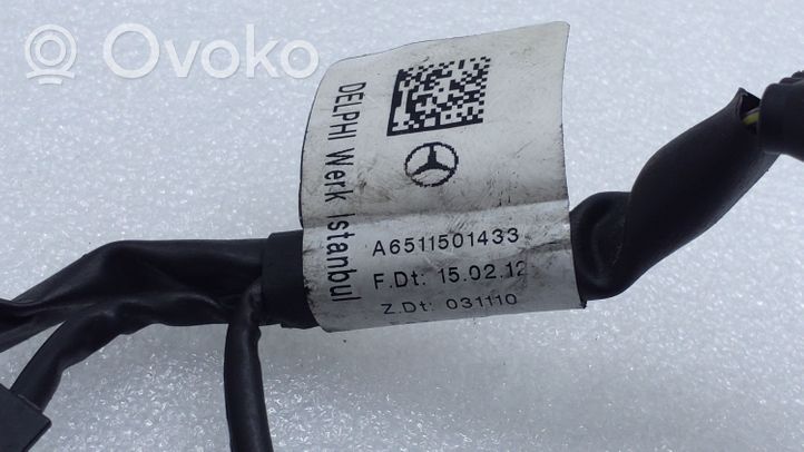 Mercedes-Benz B W246 W242 Hehkutulpan johdot A6511501433