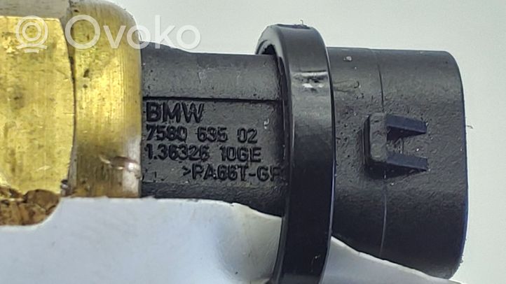 BMW 5 F10 F11 Czujnik temperatury płynu chłodzącego 7580635