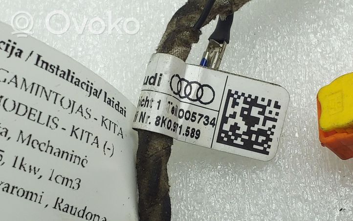 Audi A4 S4 B8 8K Oro pagalvių juostos instaliacija 8K0971589